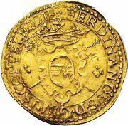 1 Gold Ecu - Ferdinand of Bavaria Bouillon; arms in oval obverse image