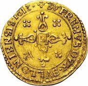 1 Gold Ecu - Ferdinand of Bavaria Bouillon; arms in oval reverse image