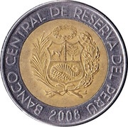 2 Nuevos Soles 1st type obverse image