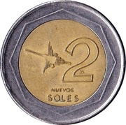 2 Nuevos Soles 1st type reverse image
