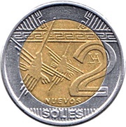 2 Nuevos Soles 2nd type reverse image