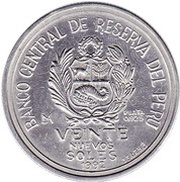 20 Nuevos Soles César A. Vallejo obverse image
