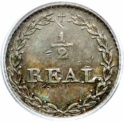 ½ Real, Peru, 1837-1838 reverse image