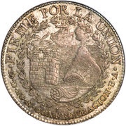 8 Reales, Peru, 1837-1839 reverse image
