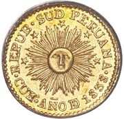 ½ Escudo obverse image