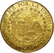 8 Escudos Federation, Peru, 1837 reverse image