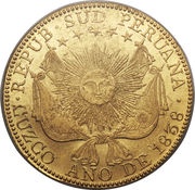8 Escudos Confederation obverse image