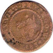 1 Quarto - Ferdinand VII, Philippines, 1834 reverse image