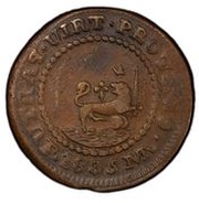 1 Quarto - Isabella II, Philippines, 1835 reverse image