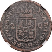 2 Quartos - Isabella II obverse image