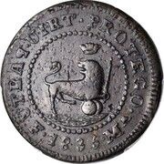 4 Quartos - Isabella II, Philippines, 1835 reverse image