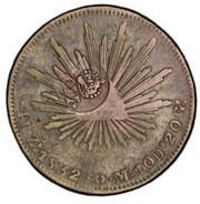 4 Reales - Isabella II Countermark on Mexico 4 Reales obverse image