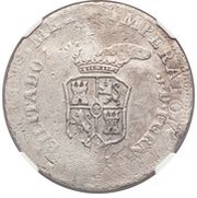 8 Reales - Ferdinand VII Countermark on Mexico 8 Reales obverse image