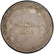 8 Reales - Ferdinand VII Countermark on Mexico 8 Reales reverse image