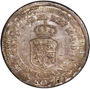 8 Reales - Ferdinand VII Countermarked on Peru 8 Reales obverse image