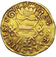 1 Gold Florin - Ferdinand of Bavaria Bust reverse image