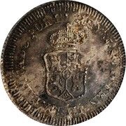 8 Reales - Ferdinand VII Countermark on Bolivia 8 Soles obverse image
