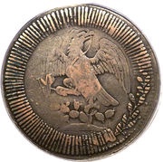 8 Reales - Fernando VII Countermarked on Mexico 8 Reales, Philippines, 1830 reverse image