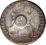 8 Reales - Ferdinand VII Countermark on Bolivia 8 Soles obverse image