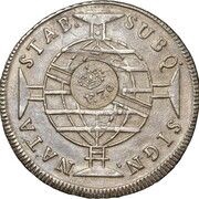 8 Reales - Ferdinand VII Countermark on Brazil 960 Reis obverse image