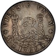 8 Reales - Ferdinand VII Countermark on Mexico 8 Reales, Philippines, 1832-1834 reverse image