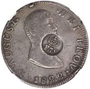 8 Reales - Ferdinand VII Countermark on Mexico 8 Reales obverse image