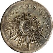 8 Reales - Ferdinand VII Countermark on Mexico 8 Reales obverse image