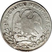 8 Reales - Ferdinand VII Countermark on Mexico 8 Reales, Philippines, 1832-1834 reverse image