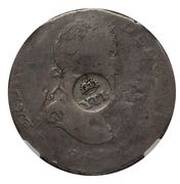 8 Reales - Isabella II Countermark on Mexico 8 Reales obverse image