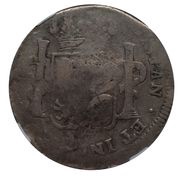 8 Reales - Isabella II Countermark on Mexico 8 Reales, Philippines, 1834-1837 reverse image