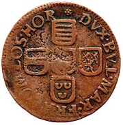 Liard - Jean Louis d’Elderen 1st type, Belgium, 1691-1693 reverse image