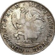 8 Reales - Isabella II Countermark on Mexico 8 Reales, Philippines, 1834-1837 reverse image