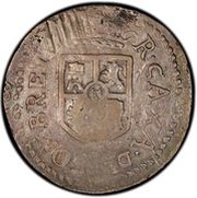 8 Reales - Isabella II Countermark on Mexico 8 Reales, Philippines, 1834-1837 reverse image