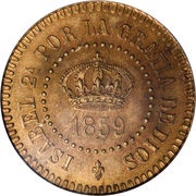 2 Centavos - Isabella II Pattern obverse image