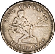 5 Centavos Mule obverse image
