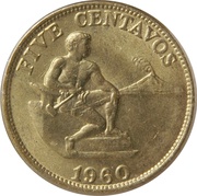 5 Centavos reverse image