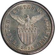 10 Centavos Small type, Philippines, 1907-1935 reverse image