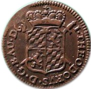 Liard - John Theodore of Bavaria 1st period, date reverse obverse image