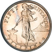 50 Centavos Small type obverse image