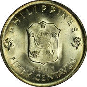 50 Centavos Douglas MacArthur obverse image