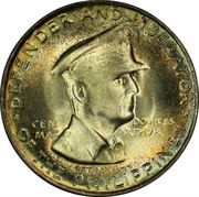 50 Centavos Douglas MacArthur, Philippines, 1947 reverse image