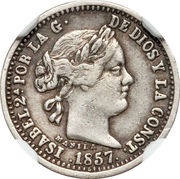 1 Peso - Isabella II Pattern obverse image