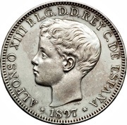 1 Peso - Alfonso XIII obverse image