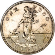 1 Peso Large type obverse image