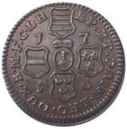 2 Liards - John Theodore of Bavaria, Belgium, 1750 reverse image