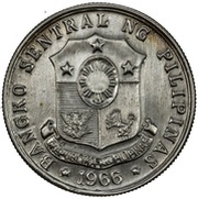 1 Peso Emilio Aguinaldo; silver plated pattern obverse image