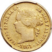 2 Pesos - Isabella II obverse image