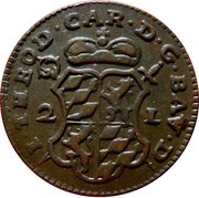 2 Liards - Jean-Théodore of Bavaria obverse image