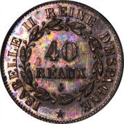 40 Reaux - Isabella II Pattern obverse image
