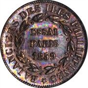 40 Reaux - Isabella II Pattern, Philippines, 1859 reverse image